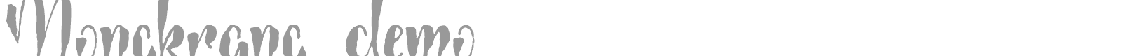 Mongkrang font preview